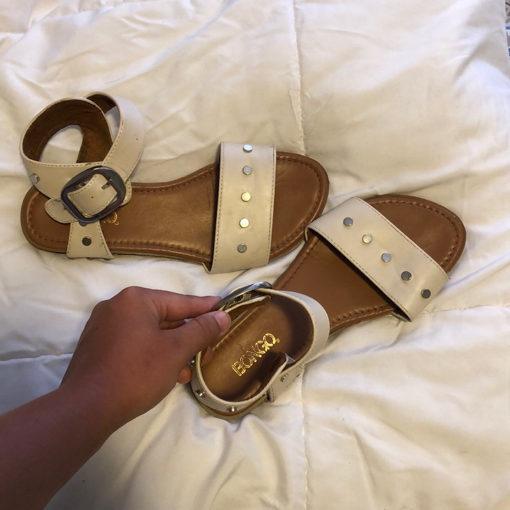Bongo cream studded sandals